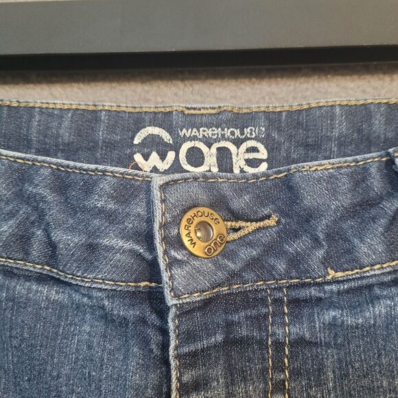Warehouse One Denim Bermuda Shorts Women's 12 - Picture 2 of 3